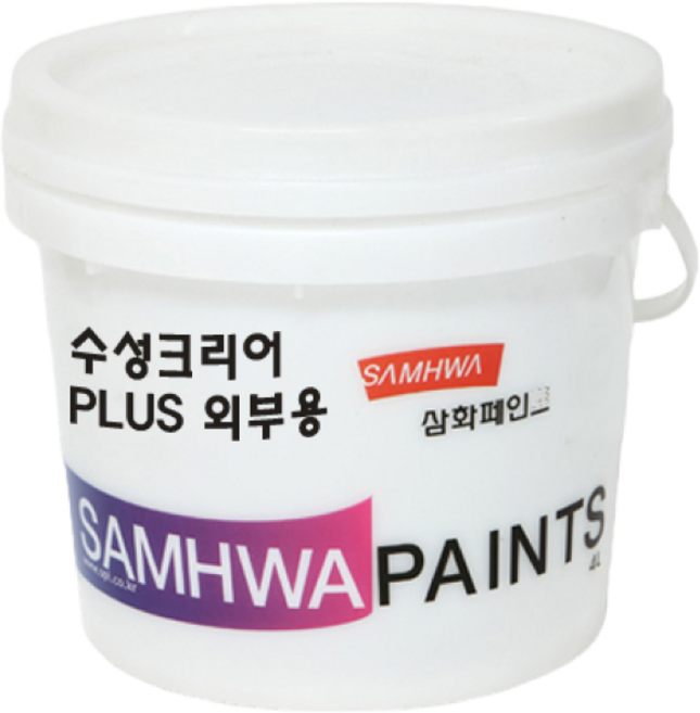 삼화페인트 벽면용 수성바니쉬 수성크리어 PLUS, 4L, 1개, 외부용 투명무광