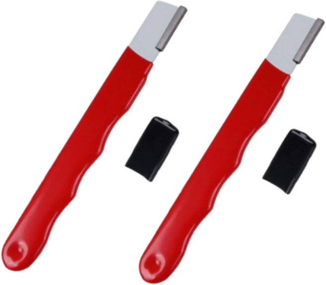 이지스홈 컴팩트 다용도 칼갈이, 2개, 레드