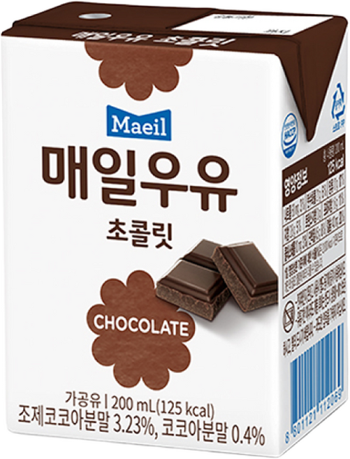 매일우유 멸균 초콜릿 200mlx12팩/초코우유, 200ml, 12개