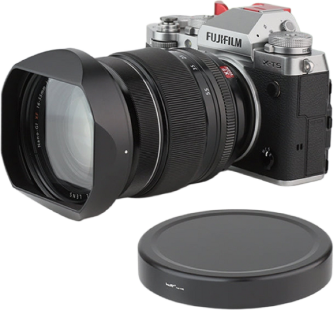 Haoge 하오게 후지필름 XF16-55 렌즈 사각 후드 캡 LH-X165+Cap