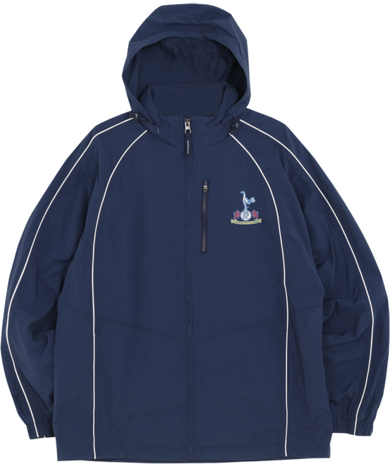 [토트넘] 올드 로고 파이핑 바람막이 자켓 남녀공용 공식 라이선스 NAVY