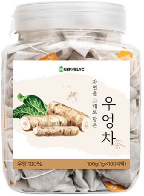 이너블릭 볶은 우엉차 삼각티백, 1g, 100개입, 1개