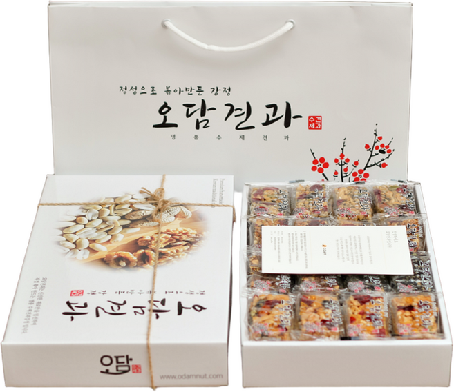 오담견과 견과류강정선물세트 혼합3종, 32개