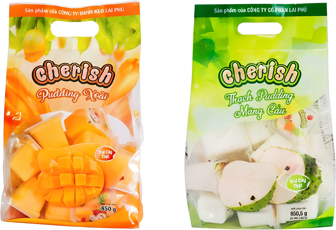 베트남 체리쉬 케리쉬 푸딩젤리 850g 망고/망꺼우 2종 1세트