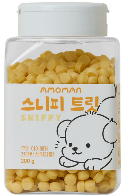 강아지 노즈워크 간식 아모망 스니피 트릿 200g, 1개, 고구마