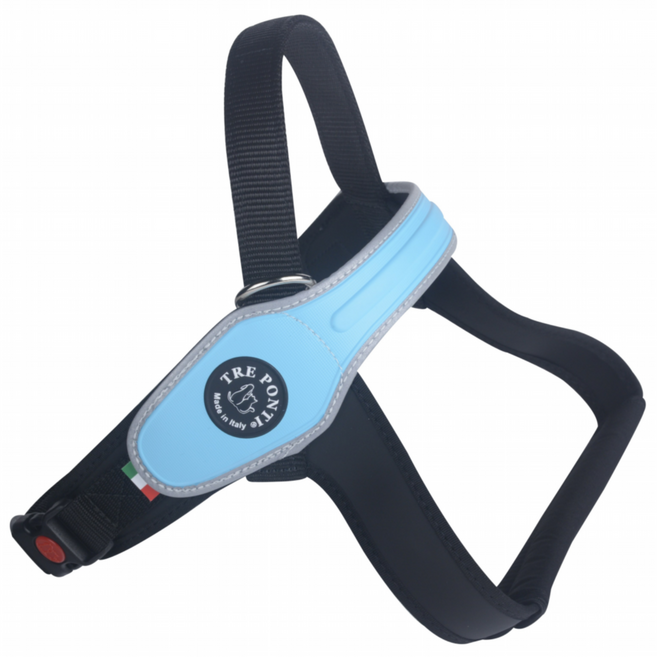 썬더펫 트레폰티 프리모 강아지 하네스 가슴줄 이탈리아 수제 명품, 1개, 블루