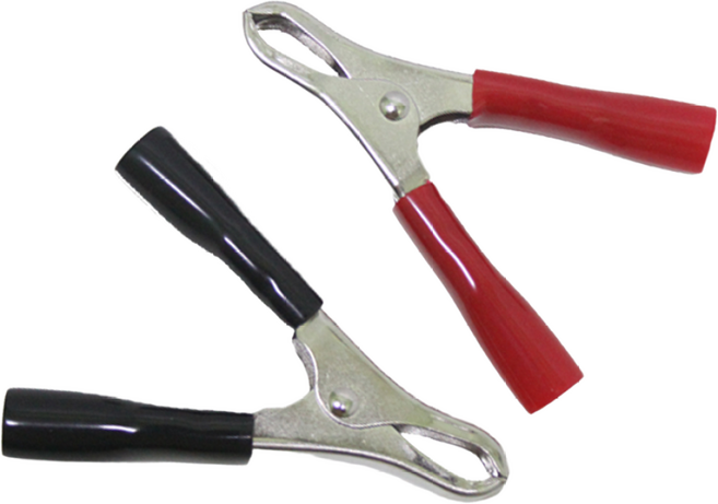 악어클립 30A 악어집게 어스집게 테스터 점프선 점퍼 접지선 클램프 리드봉 차량 방전 시동 배터리 연결 잭 용접 동클립 DIY 전기 절연 전선 케이블 연결 클립 집게 흑색 적색, 1개