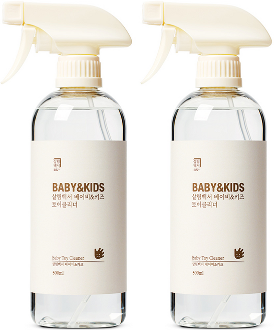 살림백서 베이비 앤 키즈 토이클리너, 500ml, 2개