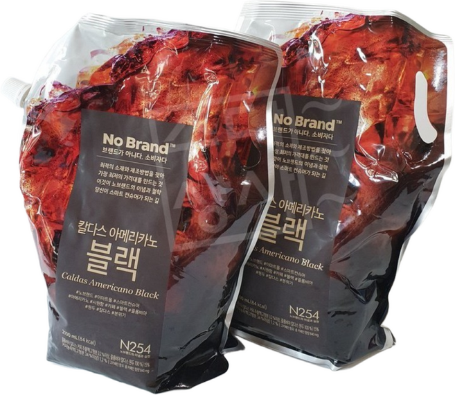 노브랜드 칼다스 아메리카노 블랙2.1L x 2, 2.1L, 2개