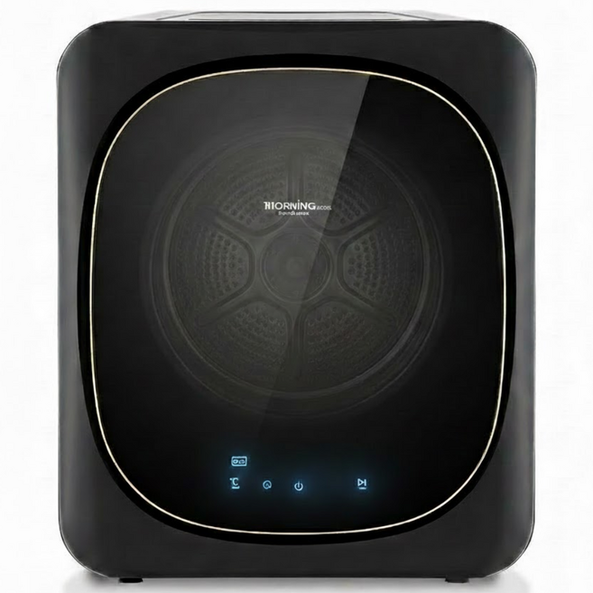 대웅 4세대 스마트 AI 회전형 미니건조기 4kg 고객직접설치, DWCD-E2404SJ, 블랙