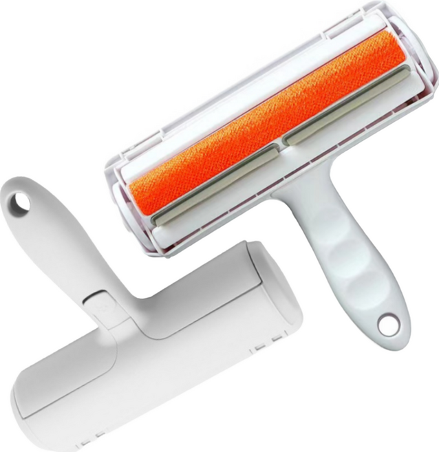 슈프렌 반영구 NO리필 반려동물 털청소 돌돌이 털제거기 19 x 19cm, 1개, 오렌지