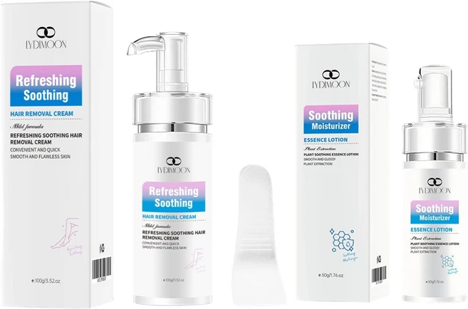 부드럽게 제모 2종 세트 민감성 피부 전용 식물성 진정 로션, 1개, 100g - 쿠팡