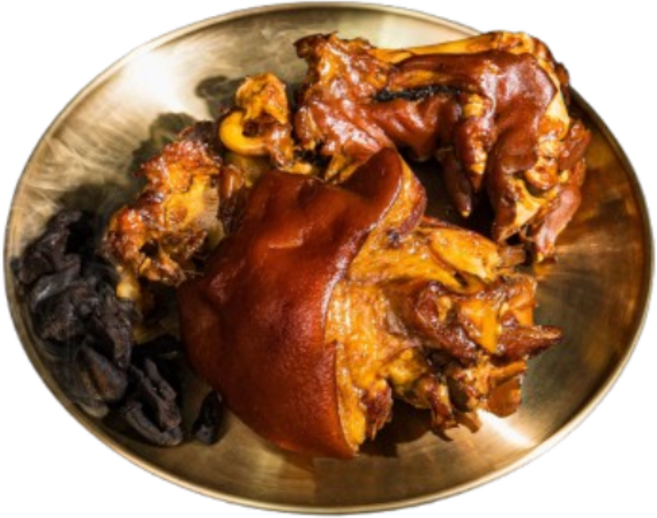 [오픈 이벤트가] 족발신세계 국내산 족발 흑마늘 통족발 뒷다리 1kg 이상 1개 겨자와사비+새우젓 증정