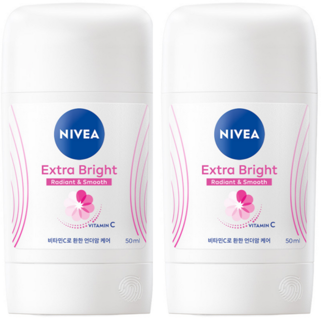 니베아 데오드란트 스틱 엑스트라 브라이트 50ml, 2개