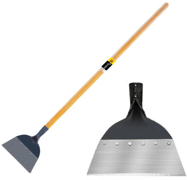 해라 스크래퍼 괴물 강철 23cm(중형+자루) 타일 스티커 벽지 제거 바닥청소, 1개