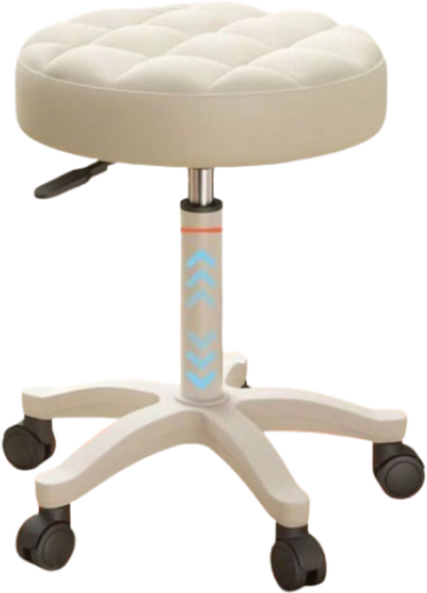 살림의발견 오피스 미용실 병원 하이스툴 와플 바퀴의자, 베이지