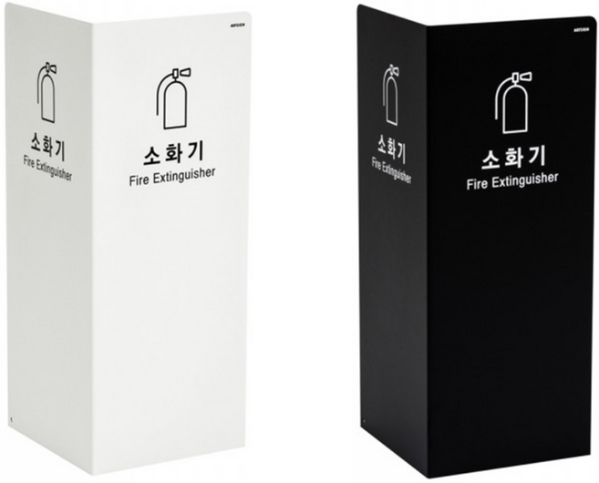 소화기커버 거치대 철재 200x200x500x1.5 보관 소방용품 안전용품 산업용품, 1개, 흰색