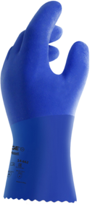 안셀 Ansell 엣지 14-662 해루질 다이빙 방수 장갑, 블루, 1개
