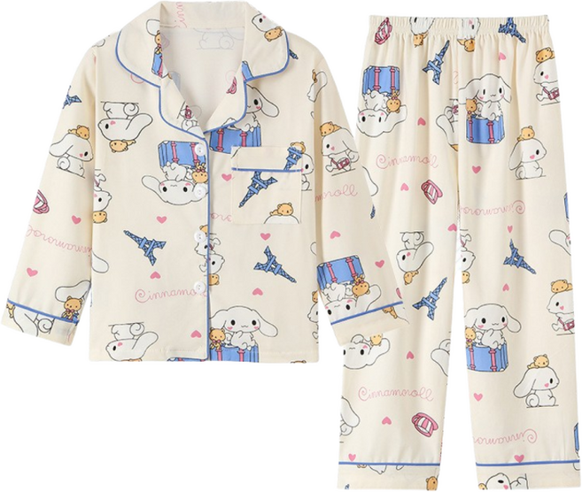 LOVEND 산리오 시나모롤 키즈 잠옷세트 귀여운 캐릭터잠옷 상하복 홈웨어