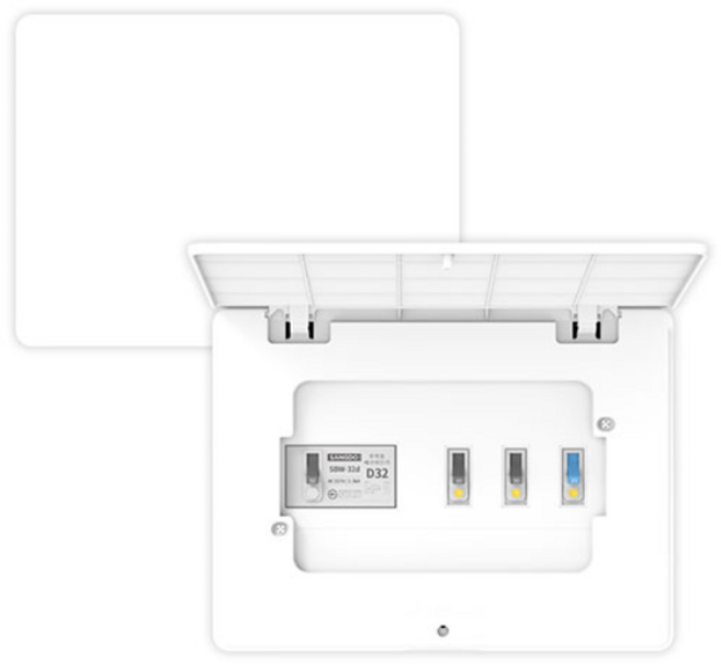 상도 주택용 화이트 분전함 커버 3회로 SO-33 분전반 두꺼비집 카바, 1개