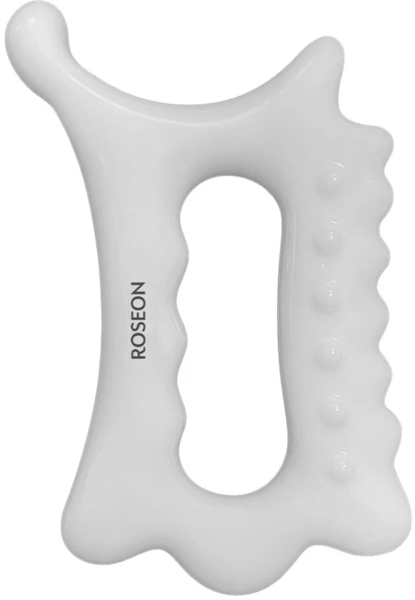 로즈온 디톡 바디 페이스 뿔 괄사, 화이트, 1개 - 쿠팡