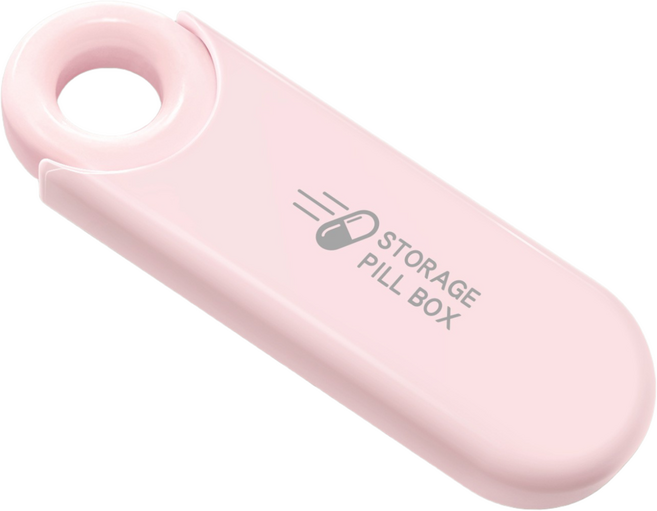 잇곰 한손에쏙 휴대용 알약케이스 핑크, 1개