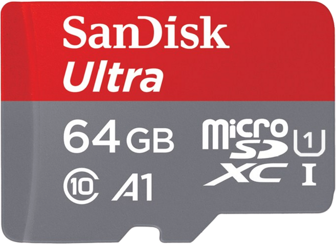 샌디스크 울트라 Micro SD 메모리카드 SDSQUAR-064GB, 64GB, 1개