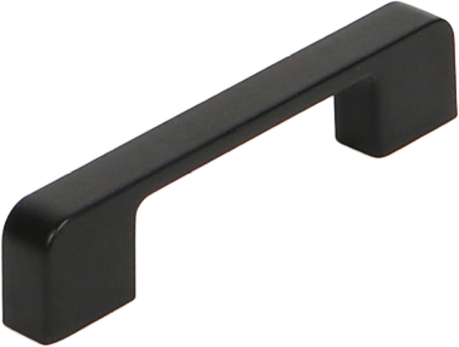 가구손잡이 엣지라운드 블랙 96mm(1개), 1개(나사포함)