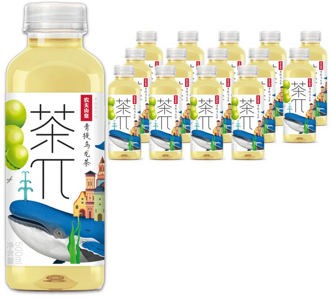 차파이 청포도 우롱차, 15개, 500ml