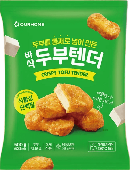 아워홈 바삭두부텐더 500g 식물성단백질 바삭한, 1개