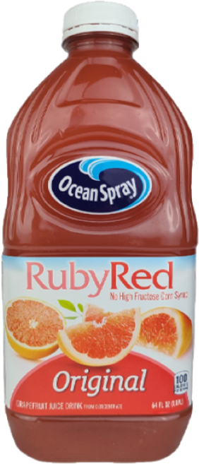 오션스프레이 루비 레드 그레이프프루트 주스 드일크 오리지널, 1.89L, 1개