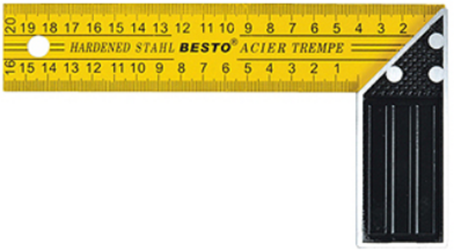 BESTO 앵글스퀘어 (노랑) B-CA250, 1개