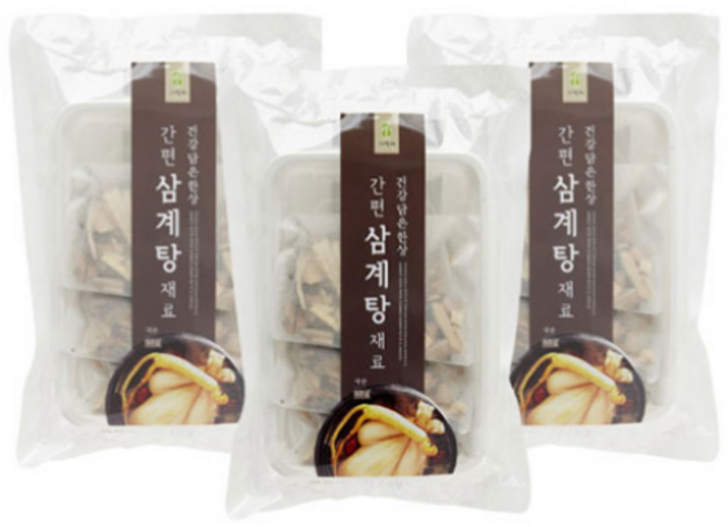 자연애 간편 삼계탕 재료 3p, 60g, 3개