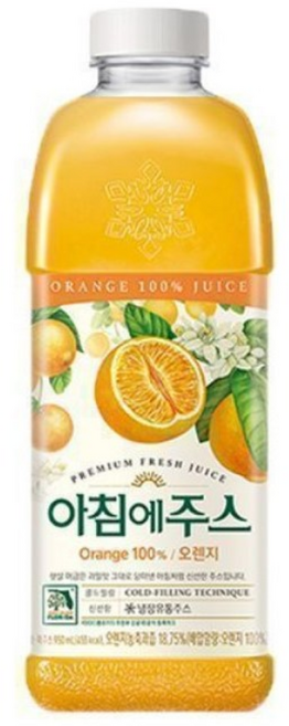 서울우유 아침에주스 오렌지 210ml(아이스박스포장), 6개, 950ml