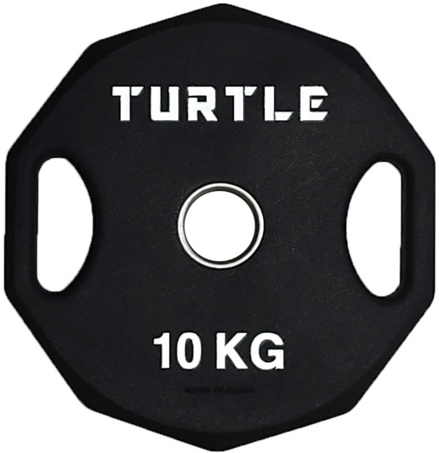 대한스포츠 냄새 없는 터틀 PEV 중량원판 50mm PEV 바벨 플레이트 2.5~20, 블랙, 1개, 10kg