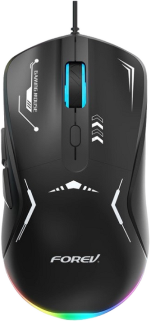 포렙 게이밍 유선 마우스 FV-X9, 블랙