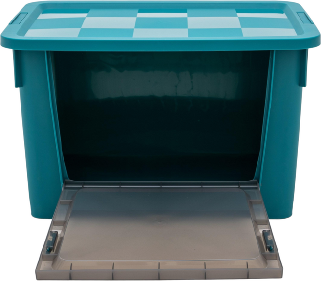 리빙오보제 오픈형 리빙박스, 중 (60L), 그린, 1개