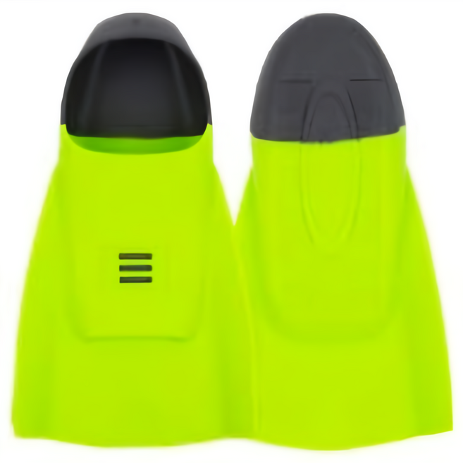 DMC 숏핀 오리지널 오리발, LIM(FLUORO/CHARCOAL)