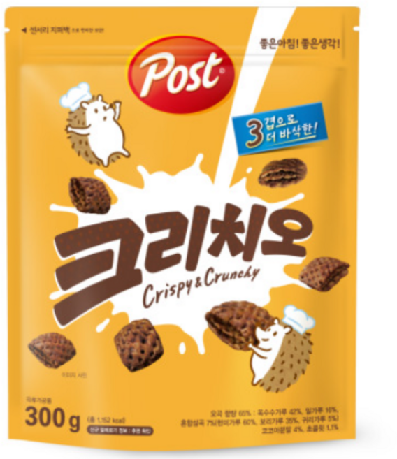 포스트 크리치오 시리얼, 300g, 4개