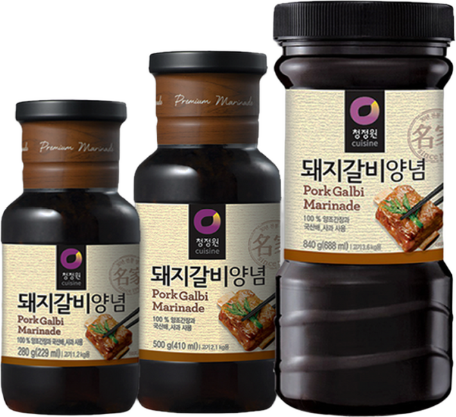 391682280 돼지갈비양념 280gX20개-청정원, 280g, 20개