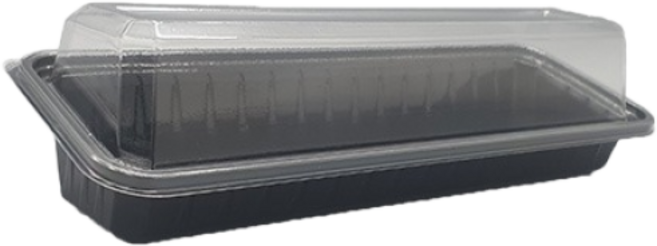 K1 김밥용기 김밥1줄 초밥용기 PET 검정 500개 세트 1박스, 1개