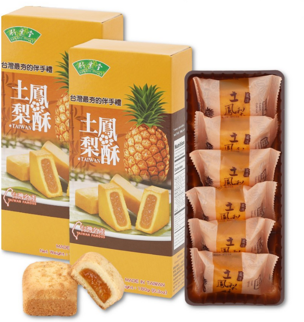 대만 파인애플 케이크 펑리수, 2박스, 180g