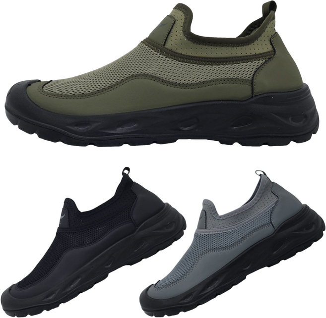 BFL 발편한 남성 슬립온 운동화 끈 없는 신발 통풍 메쉬 가벼운 스니커즈 2903