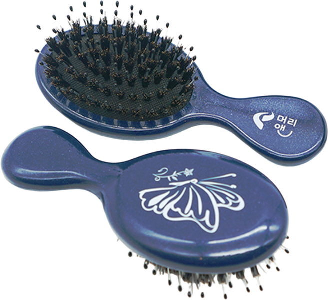 머리앤 돈모 미니 쿠션 헤어브러쉬 휴대용 머리빗, 1개