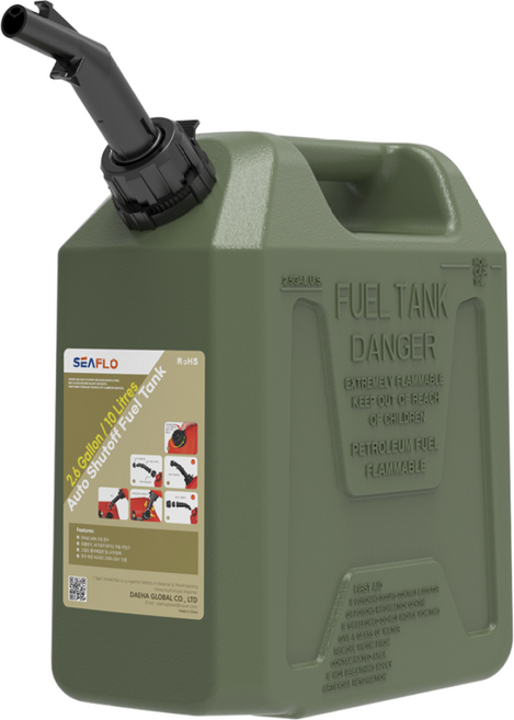 씨플로 오리지날 제리캔 등유통 캠핑기름통 카키 10리터, Renewal오리지날 10L(카키), 1개