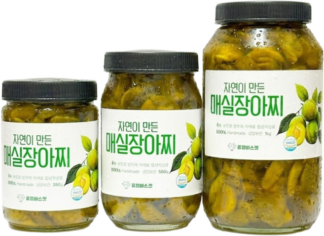 로컬바스켓 직접기른 수제 매실장아찌, 1kg, 1개