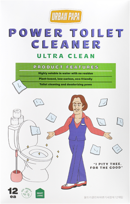 울트라클린 파워 변기세정제, 12개, 5.3g