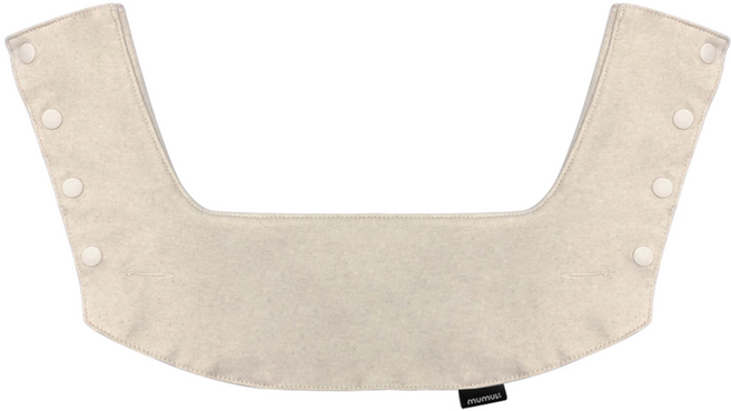 무무브 올인원 아기띠 침받이, 아이보리, 1개