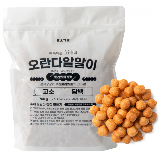 편식공장 우리보리 오란다알알이 꽈배기맛, 1개, 700g