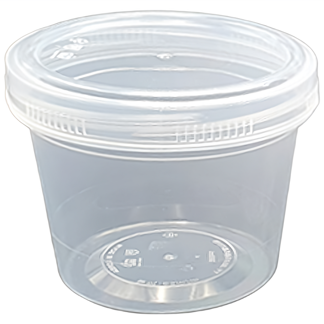 스크류 용기 92파이 300ml 밀폐용기 슬라임 통 전자레인지 PP 용기 뚜껑 세트, 30개, 1세트